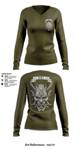 2ND PLATOON ONI 37360870 Women's Long Sleeve V-neck Shirt - 4