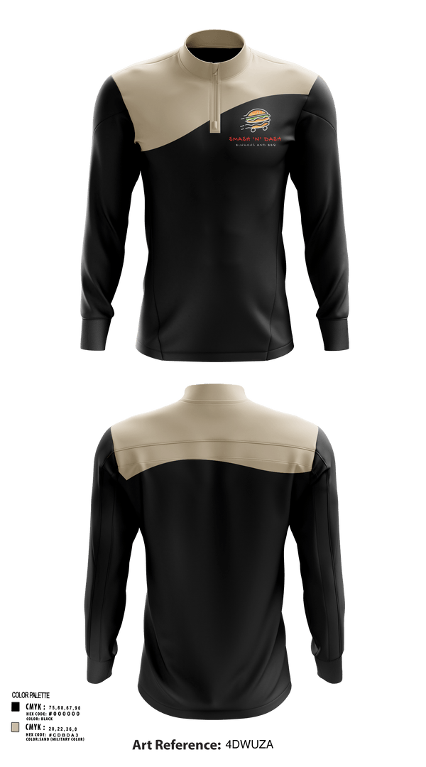 Quarter Zip Jacket, Smash N Dash, , Teamtime, Team time, sublimation, custom sports apparel, team uniforms, spirit wear, spiritwear, sports uniforms, custom shirts, team store, custom team store, fundraiser sports, apparel fundraiser