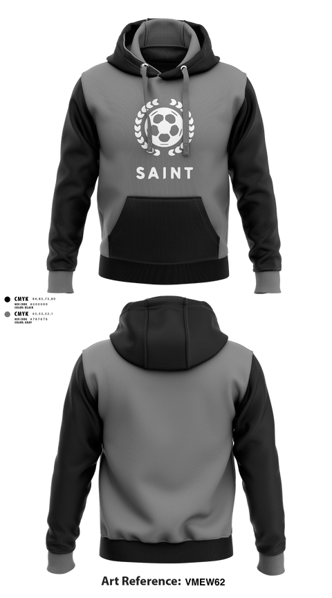 Hoodie, Saint, Men's Soccer, Teamtime, Team time, sublimation, custom sports apparel, team uniforms, spirit wear, spiritwear, sports uniforms, custom shirts, team store, custom team store, fundraiser sports, apparel fundraiser