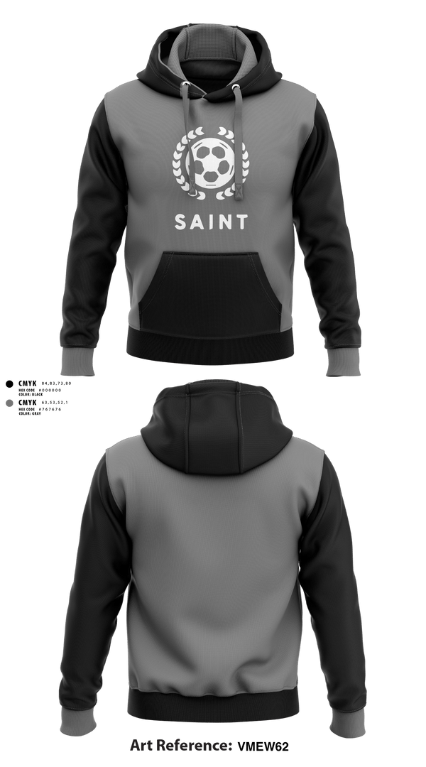 Hoodie, Saint, Men's Soccer, Teamtime, Team time, sublimation, custom sports apparel, team uniforms, spirit wear, spiritwear, sports uniforms, custom shirts, team store, custom team store, fundraiser sports, apparel fundraiser