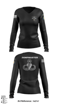 Army Paratroopers Brand 37427971 Women's Long Sleeve V-neck Shirt - 3