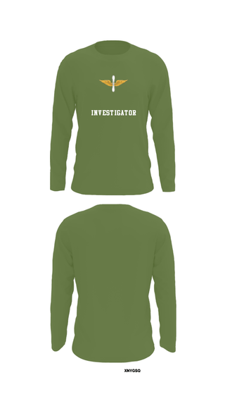 Long Sleeve Performance Shirt, Investigator, Army, Teamtime, Team time, sublimation, custom sports apparel, team uniforms, spirit wear, spiritwear, sports uniforms, custom shirts, team store, custom team store, fundraiser sports, apparel fundraiser