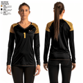 Algoma High School Volleyball 71592307 Women's Long Sleeve V-neck Shirt - 3