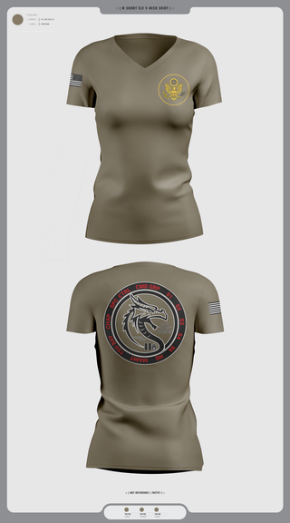 Women's Short Sleeve Vneck Shirt, 1st space battalion, , Teamtime, Team time, sublimation, custom sports apparel, team uniforms, spirit wear, spiritwear, sports uniforms, custom shirts, team store, custom team store, fundraiser sports, apparel fundraiser