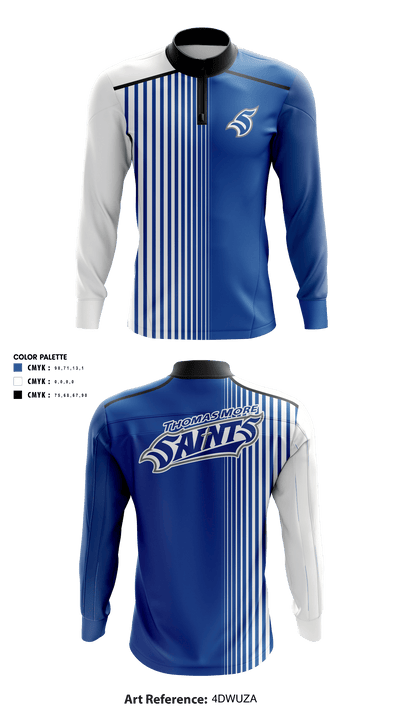 Thomas More University Volleyball 52444682 Quarter Zip Jacket - 40