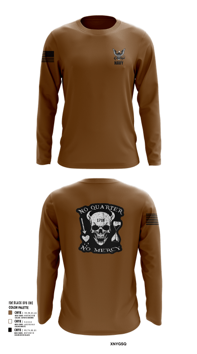 USS Midway 88588581 Long Sleeve Performance Shirt - 49