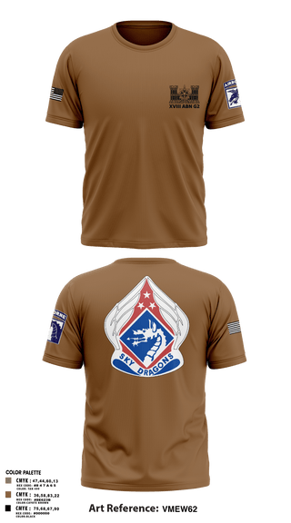 Short Sleeve Performance Shirt, XVIII ABN G2, Army, Teamtime, Team time, sublimation, custom sports apparel, team uniforms, spirit wear, spiritwear, sports uniforms, custom shirts, team store, custom team store, fundraiser sports, apparel fundraiser