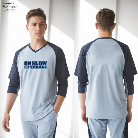Long Sleeve Performance Shirt, Onslow, Baseball, Teamtime, Team time, sublimation, custom sports apparel, team uniforms, spirit wear, spiritwear, sports uniforms, custom shirts, team store, custom team store, fundraiser sports, apparel fundraiser
