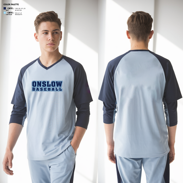 Long Sleeve Performance Shirt, Onslow, Baseball, Teamtime, Team time, sublimation, custom sports apparel, team uniforms, spirit wear, spiritwear, sports uniforms, custom shirts, team store, custom team store, fundraiser sports, apparel fundraiser