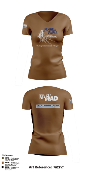 Women's Short Sleeve Vneck Shirt, Inversed CrewBART PD Fugitive Task Force, Police, Teamtime, Team time, sublimation, custom sports apparel, team uniforms, spirit wear, spiritwear, sports uniforms, custom shirts, team store, custom team store, fundraiser sports, apparel fundraiser