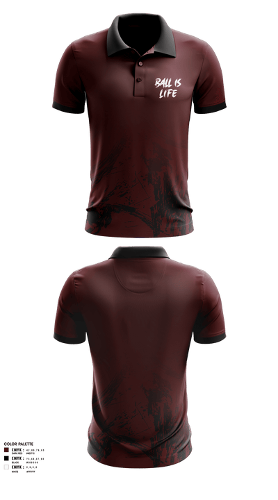 Ballislife 7390163 Short Sleeve Performance Polo - 1