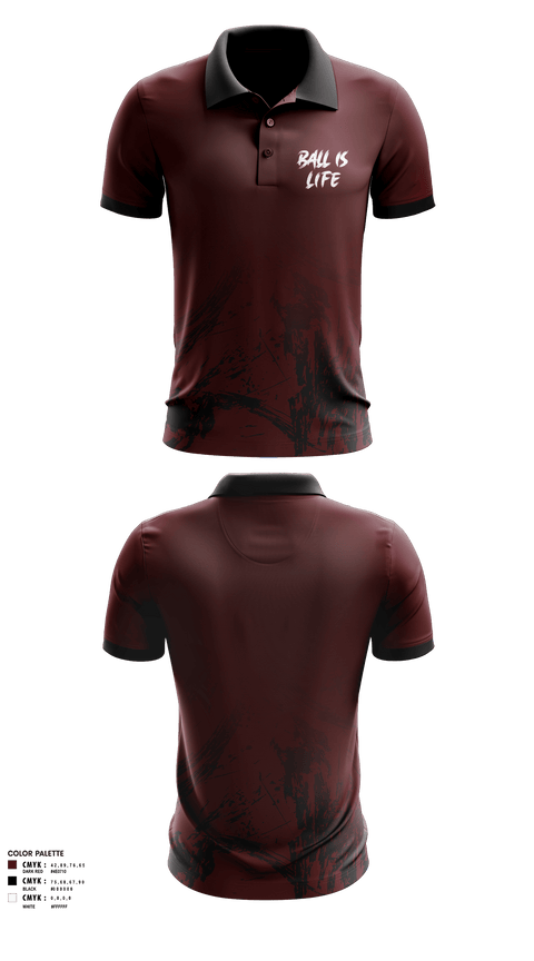 Short Sleeve Performance Polo, Ballislife, Men's Basketball, Teamtime, Team time, sublimation, custom sports apparel, team uniforms, spirit wear, spiritwear, sports uniforms, custom shirts, team store, custom team store, fundraiser sports, apparel fundraiser