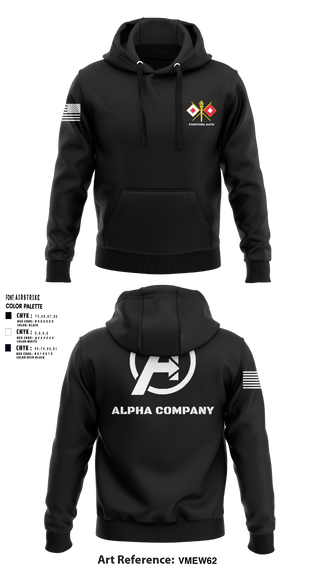 Hoodie, Alpha Company, Army, Teamtime, Team time, sublimation, custom sports apparel, team uniforms, spirit wear, spiritwear, sports uniforms, custom shirts, team store, custom team store, fundraiser sports, apparel fundraiser