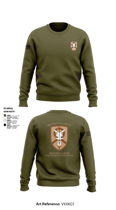 1st Platoon, 423 TC 69151656 Crew Neck Sweatshirt - 2