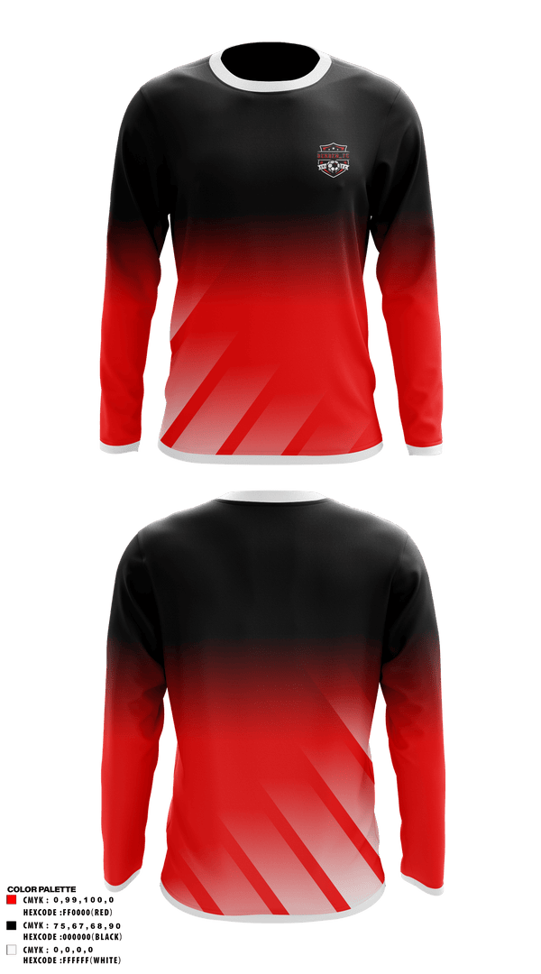 Long Sleeve Performance Shirt, DENDEN, Men's Soccer, Teamtime, Team time, sublimation, custom sports apparel, team uniforms, spirit wear, spiritwear, sports uniforms, custom shirts, team store, custom team store, fundraiser sports, apparel fundraiser
