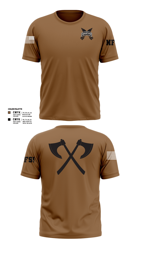 Short Sleeve Performance Shirt, Mortars, Army, Teamtime, Team time, sublimation, custom sports apparel, team uniforms, spirit wear, spiritwear, sports uniforms, custom shirts, team store, custom team store, fundraiser sports, apparel fundraiser