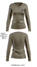 New Mexico State Police D8 88313034 Women's Long Sleeve V-neck Shirt - 1
