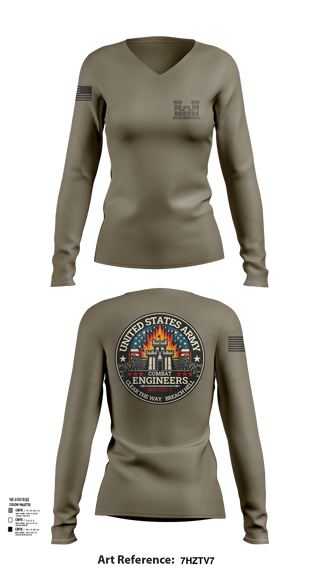 Women's Long Sleeve Vneck Shirt, 469 En Co, , Teamtime, Team time, sublimation, custom sports apparel, team uniforms, spirit wear, spiritwear, sports uniforms, custom shirts, team store, custom team store, fundraiser sports, apparel fundraiser