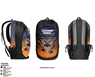 Gear Bag, Kirkwood Cobras, Men's Basketball, Teamtime, Team time, sublimation, custom sports apparel, team uniforms, spirit wear, spiritwear, sports uniforms, custom shirts, team store, custom team store, fundraiser sports, apparel fundraiser