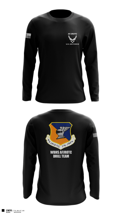 WBHS AFJROTC 46215478 Long Sleeve Performance Shirt - 11