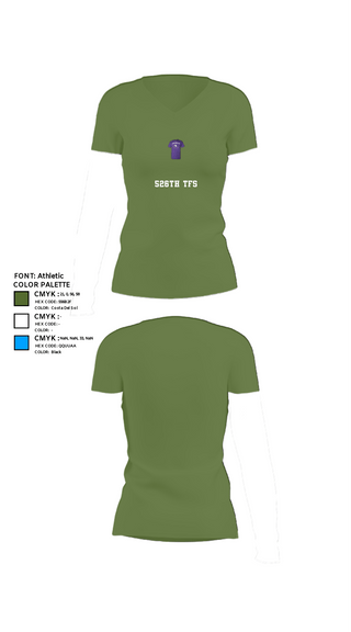 Women's Short Sleeve Vneck Shirt, 526th TFS, , Teamtime, Team time, sublimation, custom sports apparel, team uniforms, spirit wear, spiritwear, sports uniforms, custom shirts, team store, custom team store, fundraiser sports, apparel fundraiser