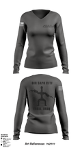 606th Qm Det 47278236 Women's Long Sleeve V-neck Shirt - 5