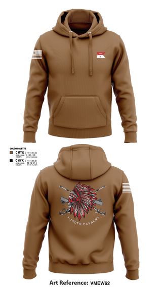 Hoodie, Apache Troop 1-150th, Army, Teamtime, Team time, sublimation, custom sports apparel, team uniforms, spirit wear, spiritwear, sports uniforms, custom shirts, team store, custom team store, fundraiser sports, apparel fundraiser