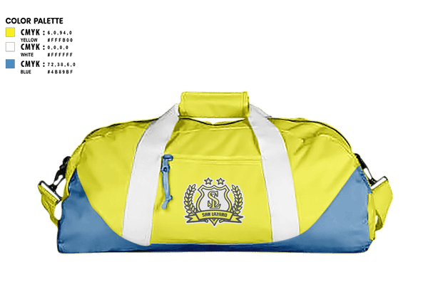 Duffle Bag, SAN LÁZARO, Men's Soccer, Teamtime, Team time, sublimation, custom sports apparel, team uniforms, spirit wear, spiritwear, sports uniforms, custom shirts, team store, custom team store, fundraiser sports, apparel fundraiser