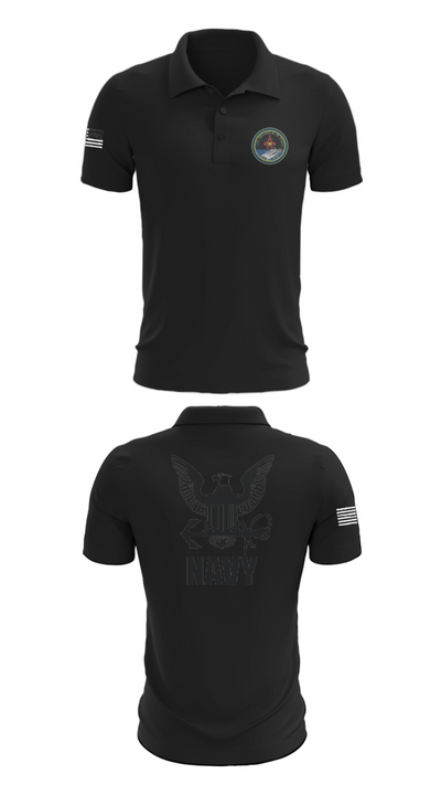 Cvn 77 IM-5 93310864 Short Sleeve Performance Polo - 26