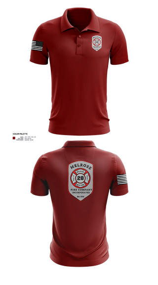 Short Sleeve Performance Polo, The Melrose Fire Company Incorporated, , Teamtime, Team time, sublimation, custom sports apparel, team uniforms, spirit wear, spiritwear, sports uniforms, custom shirts, team store, custom team store, fundraiser sports, apparel fundraiser