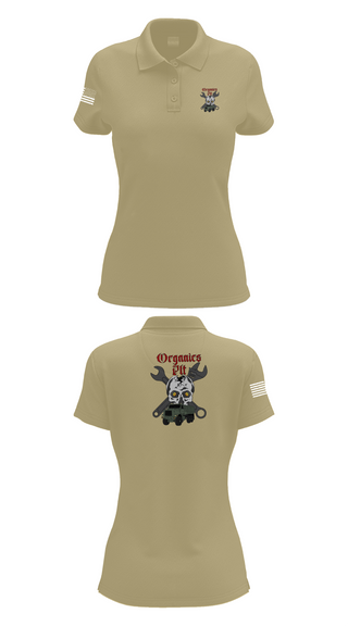 Women's Short Sleeve Performance Polo, Organics plt, Marines, Teamtime, Team time, sublimation, custom sports apparel, team uniforms, spirit wear, spiritwear, sports uniforms, custom shirts, team store, custom team store, fundraiser sports, apparel fundraiser