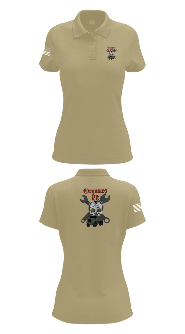Women's Short Sleeve Performance Polo, Organics plt, Marines, Teamtime, Team time, sublimation, custom sports apparel, team uniforms, spirit wear, spiritwear, sports uniforms, custom shirts, team store, custom team store, fundraiser sports, apparel fundraiser