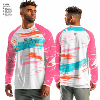 Long Sleeve Performance Shirt, Grace, Men's Lacrosse, Teamtime, Team time, sublimation, custom sports apparel, team uniforms, spirit wear, spiritwear, sports uniforms, custom shirts, team store, custom team store, fundraiser sports, apparel fundraiser