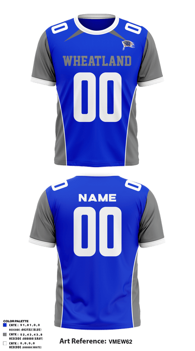 Wheatland youth football and cheer 53677637 Short Sleeve Performance Shirt - 1
