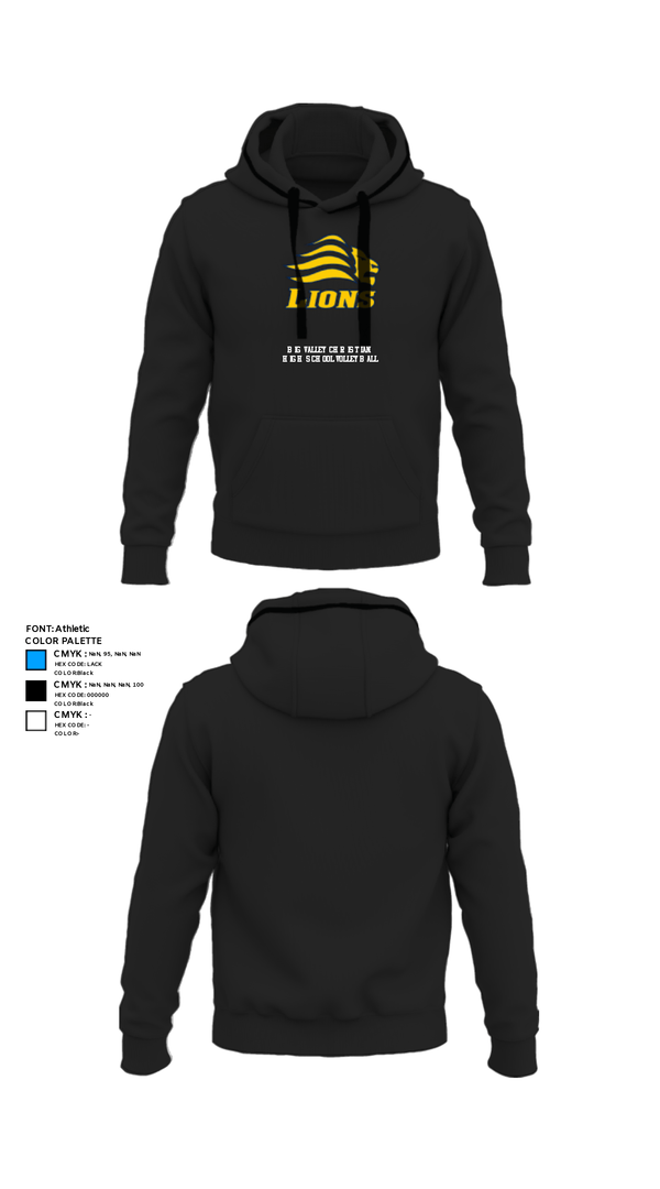 Hoodie, Big Valley Christian High School Volleyball, Women's Volleyball, Teamtime, Team time, sublimation, custom sports apparel, team uniforms, spirit wear, spiritwear, sports uniforms, custom shirts, team store, custom team store, fundraiser sports, apparel fundraiser