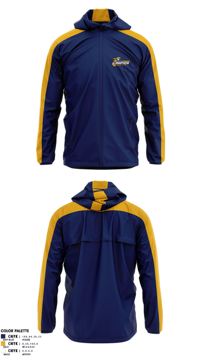 East Grand Rapids High School Water Polo 80527582 Windbreaker - 2