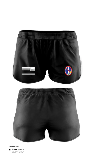 Women's Shorts, MDW, Army, Teamtime, Team time, sublimation, custom sports apparel, team uniforms, spirit wear, spiritwear, sports uniforms, custom shirts, team store, custom team store, fundraiser sports, apparel fundraiser