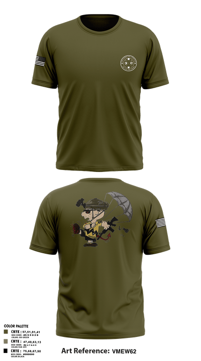 3rd Platoon, CCo, 1-508th PIR 77513198 Short Sleeve Performance Shirt - 5
