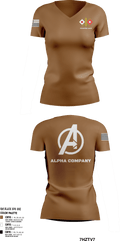 Alpha Company 80514577 Women's Short Sleeve V-neck Shirt - 8