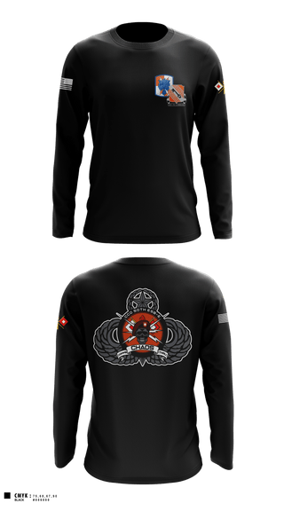 Long Sleeve Performance Shirt, 50th ESB-E, C. Co., Army, Teamtime, Team time, sublimation, custom sports apparel, team uniforms, spirit wear, spiritwear, sports uniforms, custom shirts, team store, custom team store, fundraiser sports, apparel fundraiser