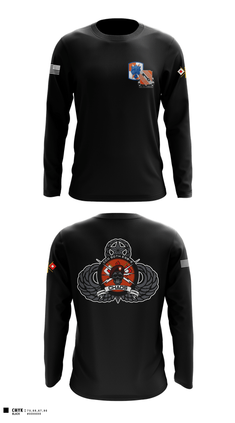 Long Sleeve Performance Shirt, 50th ESB-E, C. Co., Army, Teamtime, Team time, sublimation, custom sports apparel, team uniforms, spirit wear, spiritwear, sports uniforms, custom shirts, team store, custom team store, fundraiser sports, apparel fundraiser
