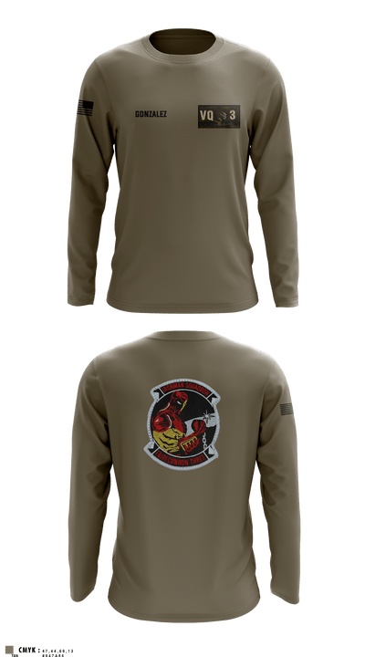 VQ-3 DET TRVS 52792969 Long Sleeve Performance Shirt - 2