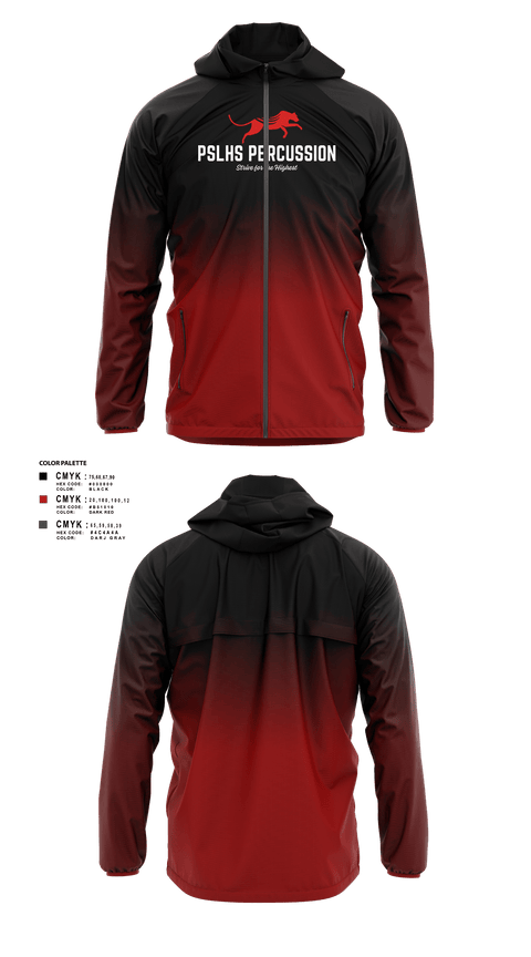 Windbreaker, PSLHS Percussion, Men's Soccer, Teamtime, Team time, sublimation, custom sports apparel, team uniforms, spirit wear, spiritwear, sports uniforms, custom shirts, team store, custom team store, fundraiser sports, apparel fundraiser