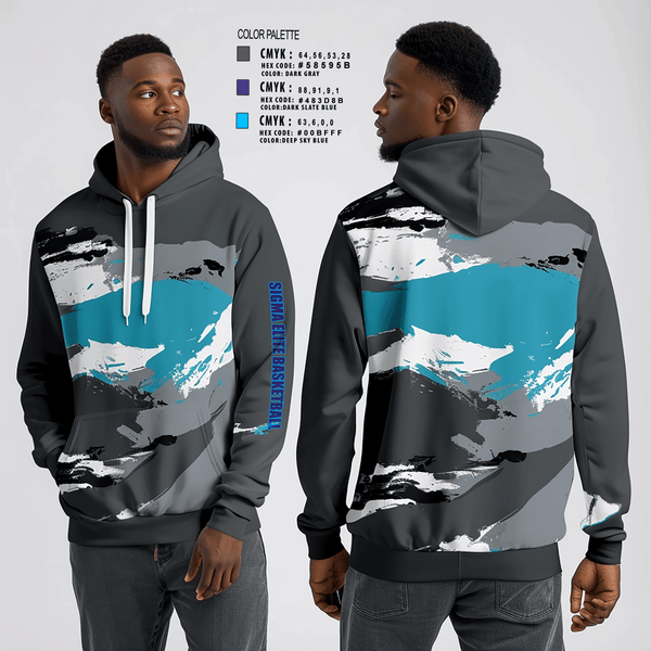 Hoodie, Sigma elite, Men's Basketball, Teamtime, Team time, sublimation, custom sports apparel, team uniforms, spirit wear, spiritwear, sports uniforms, custom shirts, team store, custom team store, fundraiser sports, apparel fundraiser