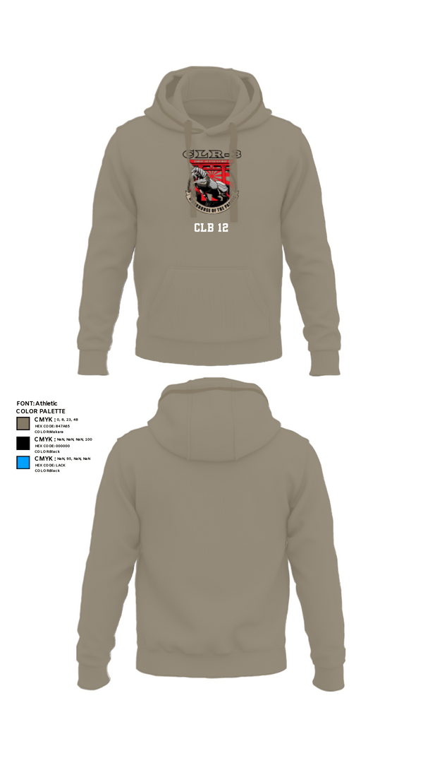 Hoodie, CLB 12, Marines, Teamtime, Team time, sublimation, custom sports apparel, team uniforms, spirit wear, spiritwear, sports uniforms, custom shirts, team store, custom team store, fundraiser sports, apparel fundraiser