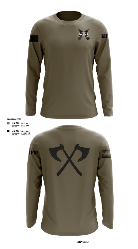 Long Sleeve Performance Shirt, Mortars, Army, Teamtime, Team time, sublimation, custom sports apparel, team uniforms, spirit wear, spiritwear, sports uniforms, custom shirts, team store, custom team store, fundraiser sports, apparel fundraiser