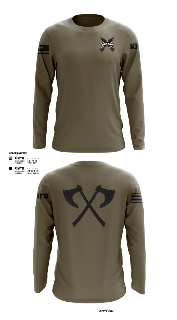 Long Sleeve Performance Shirt, Mortars, Army, Teamtime, Team time, sublimation, custom sports apparel, team uniforms, spirit wear, spiritwear, sports uniforms, custom shirts, team store, custom team store, fundraiser sports, apparel fundraiser