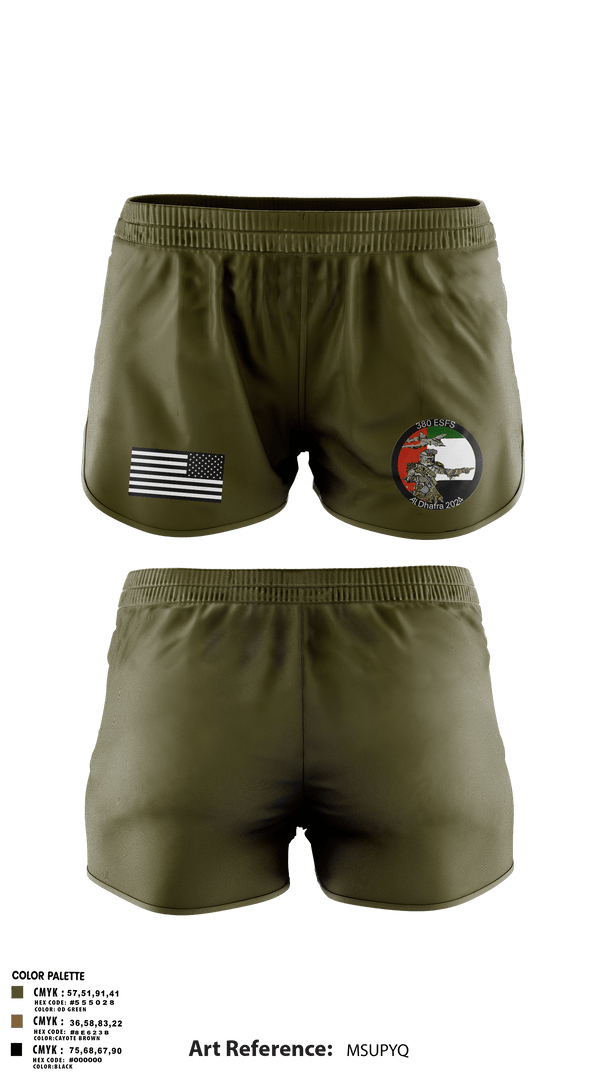 Ranger Panties, 380 ESFS, Air Force, Teamtime, Team time, sublimation, custom sports apparel, team uniforms, spirit wear, spiritwear, sports uniforms, custom shirts, team store, custom team store, fundraiser sports, apparel fundraiser