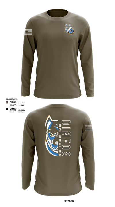 DINFOS (Defense Information School) 29284303 Long Sleeve Performance Shirt - 4
