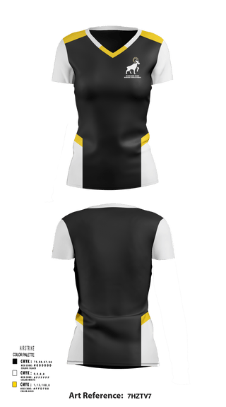 Women's Short Sleeve Vneck Shirt, Highland High School Volleyball, Women's Volleyball, Teamtime, Team time, sublimation, custom sports apparel, team uniforms, spirit wear, spiritwear, sports uniforms, custom shirts, team store, custom team store, fundraiser sports, apparel fundraiser